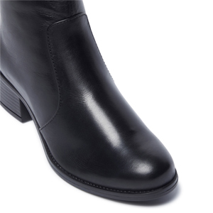 Carl Scarpa Orvieto Black Leather Ankle Boots